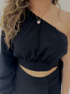 Top Luna zwart